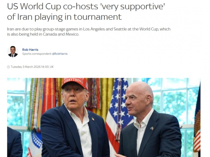 云开体育网址-美国足协CEO：非常支持伊朗踢世界杯；和伊朗队踢？我们目标赢球